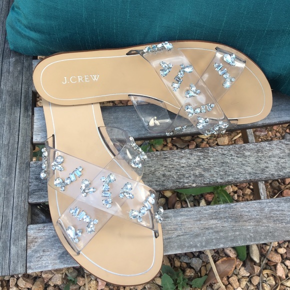J. Crew Shoes - J. Crew | Cyprus Crystal Sandals | Size 10
